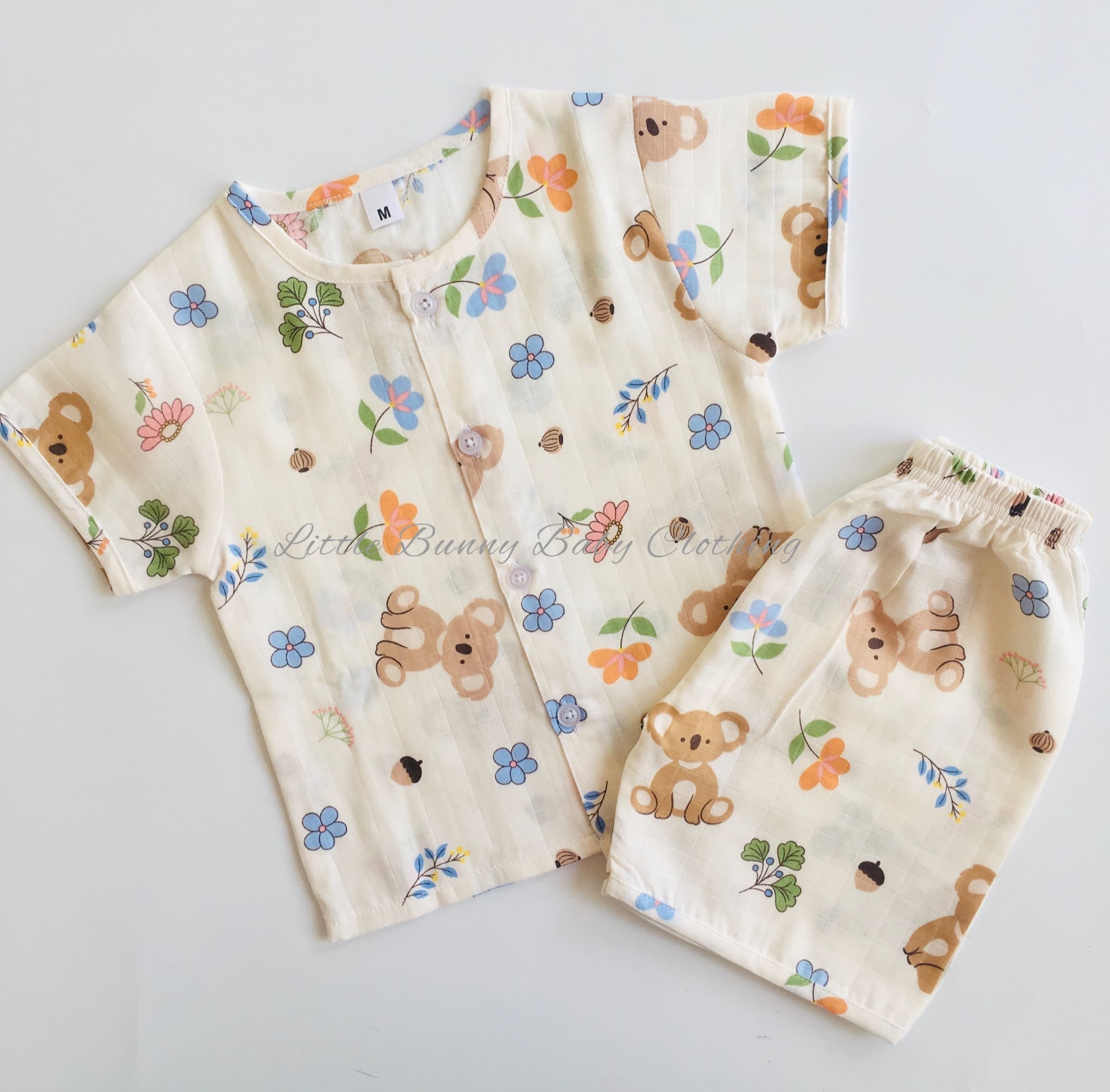 Koala & Flowers Muslin set
