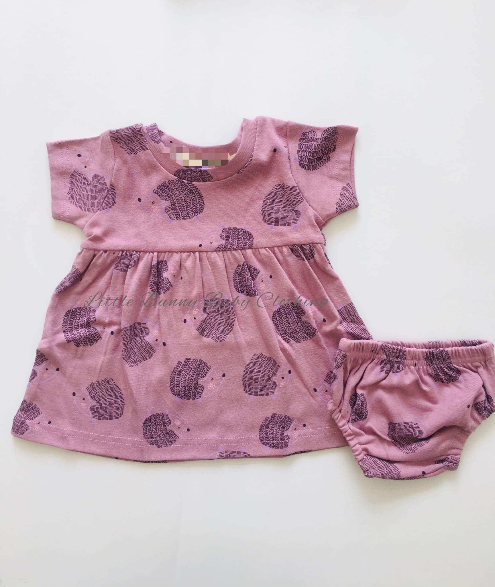 Lavender Cotton Frock with Matching Undie