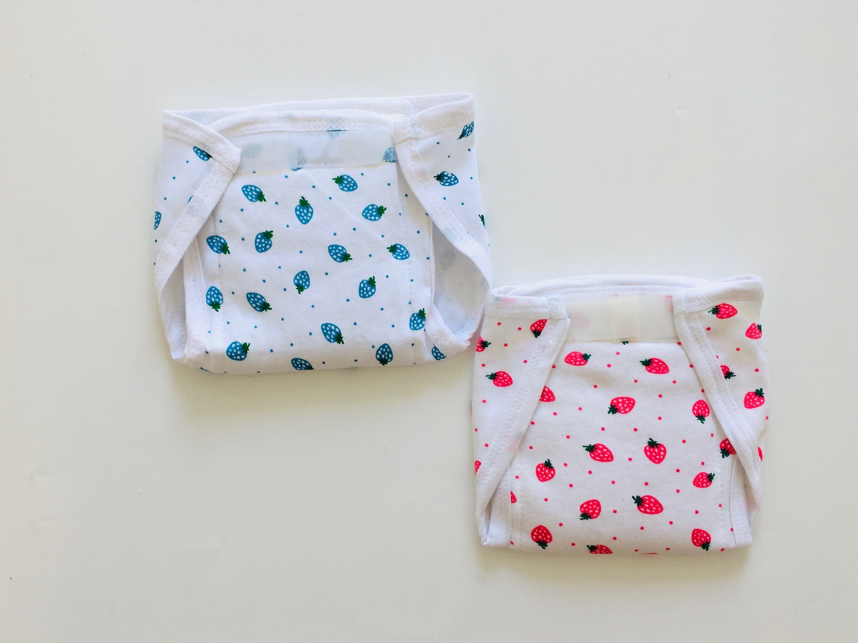 Light Blue & Pink Velcro Nappy (Pack of 2)