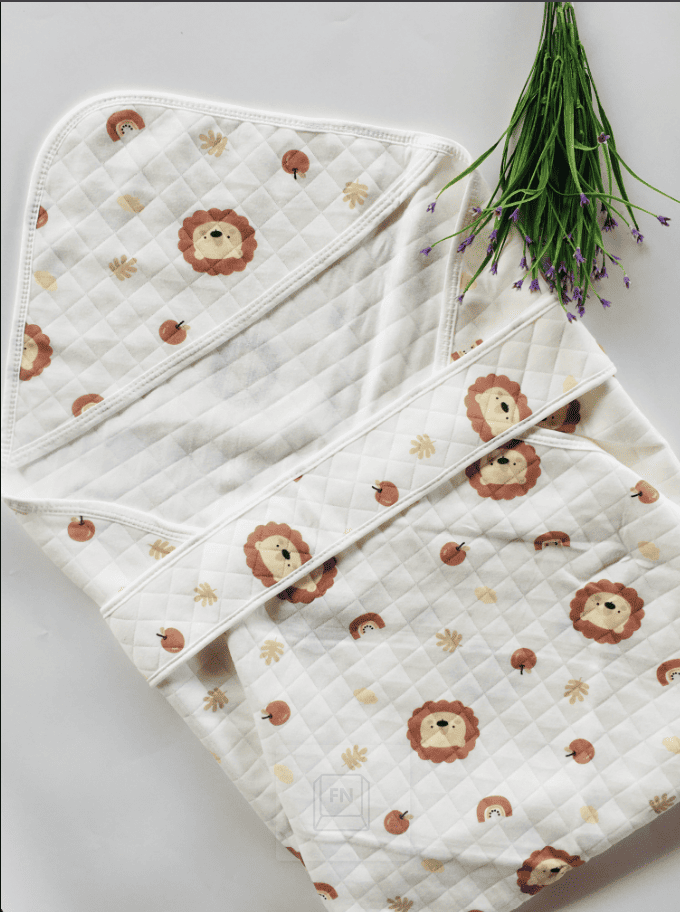 Lion -Hooded Wrapper with Belt