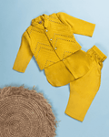 Mustard Mirror Kurta set