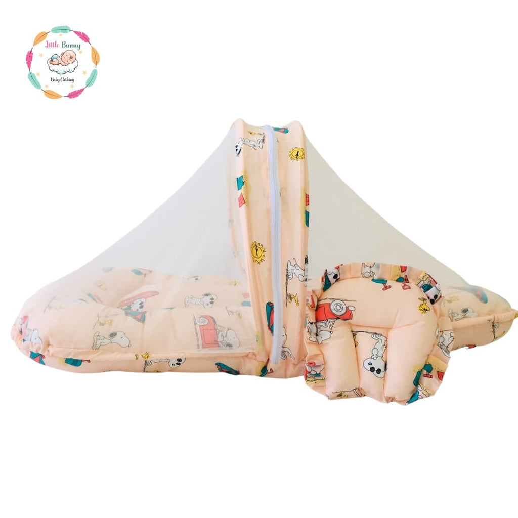 Orange Baby Bed with Net
