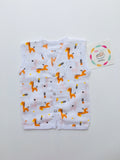 Orange Giraffee - Muslin Jabla(Sleeveless )