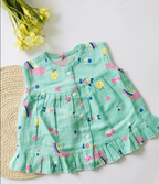 Pastel Green -Love Muslin Frock