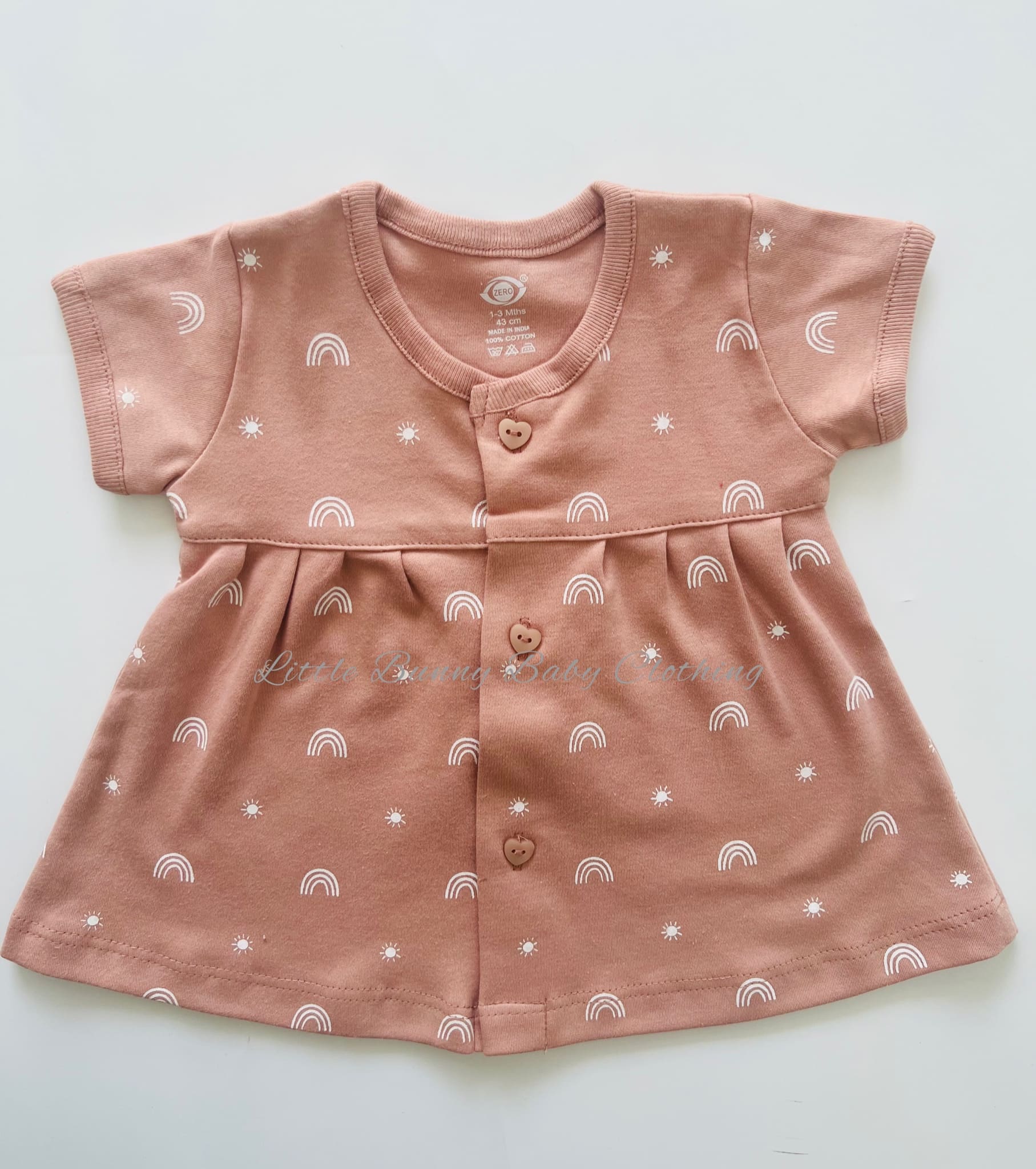 Peach Cotton Frock