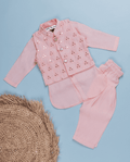 Peach Mirror Kurta set
