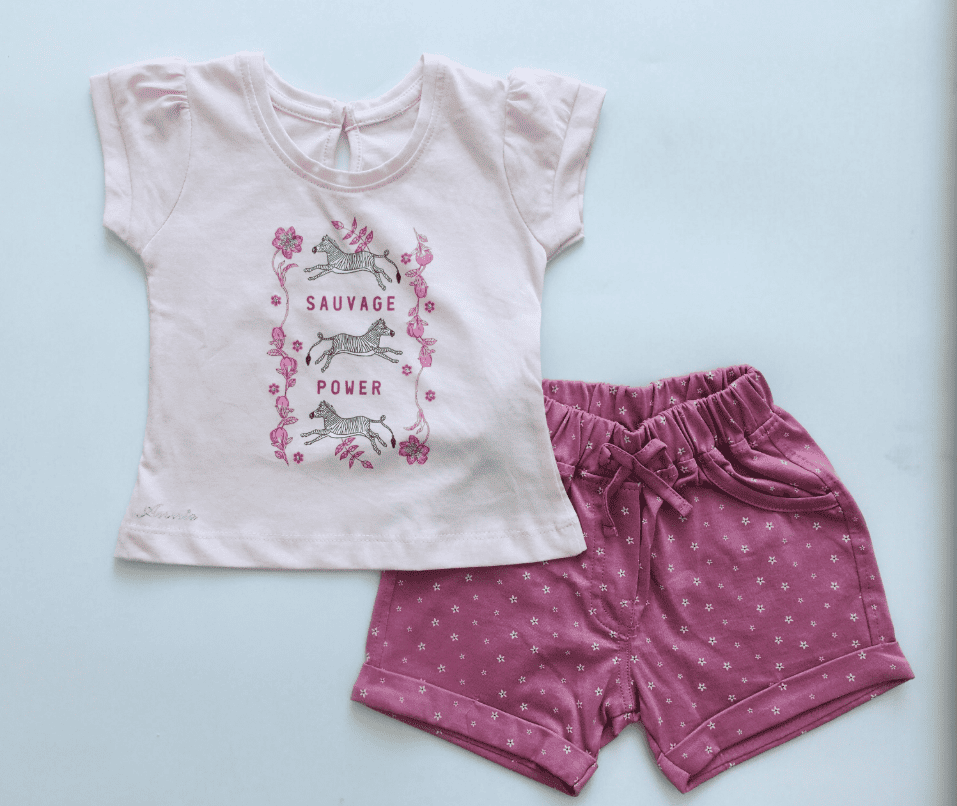 Pink -Girls Top and bottom set