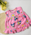 Pink-Sweet Little Muslin Frock