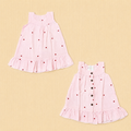 Pink - Muslin Sleeveless Frock