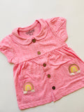 Pink Collared frock