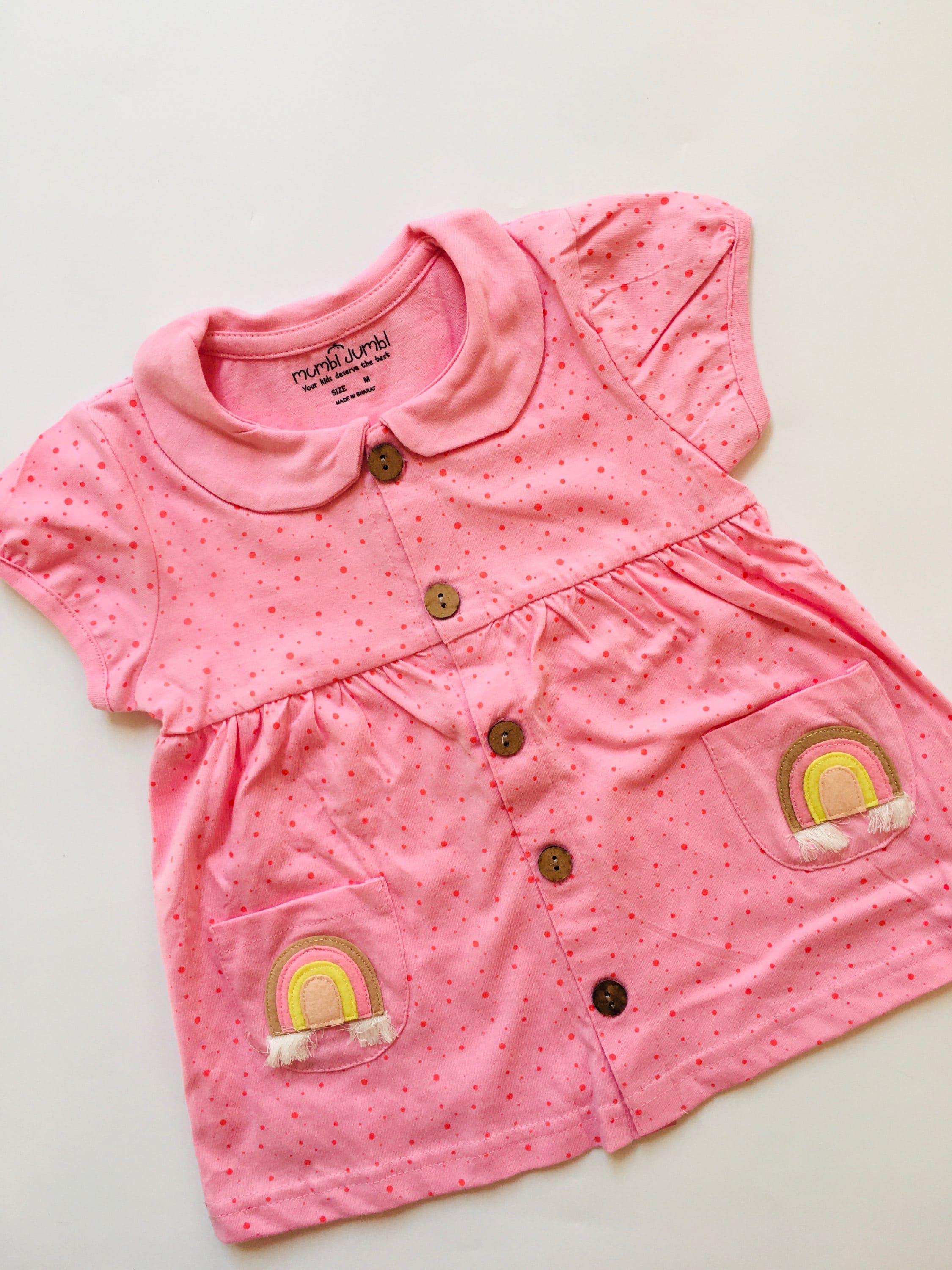 Pink Collared frock