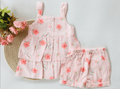 Pink Floral Top & Bottom Set
