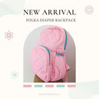 Pink Polka - Diaper backpack