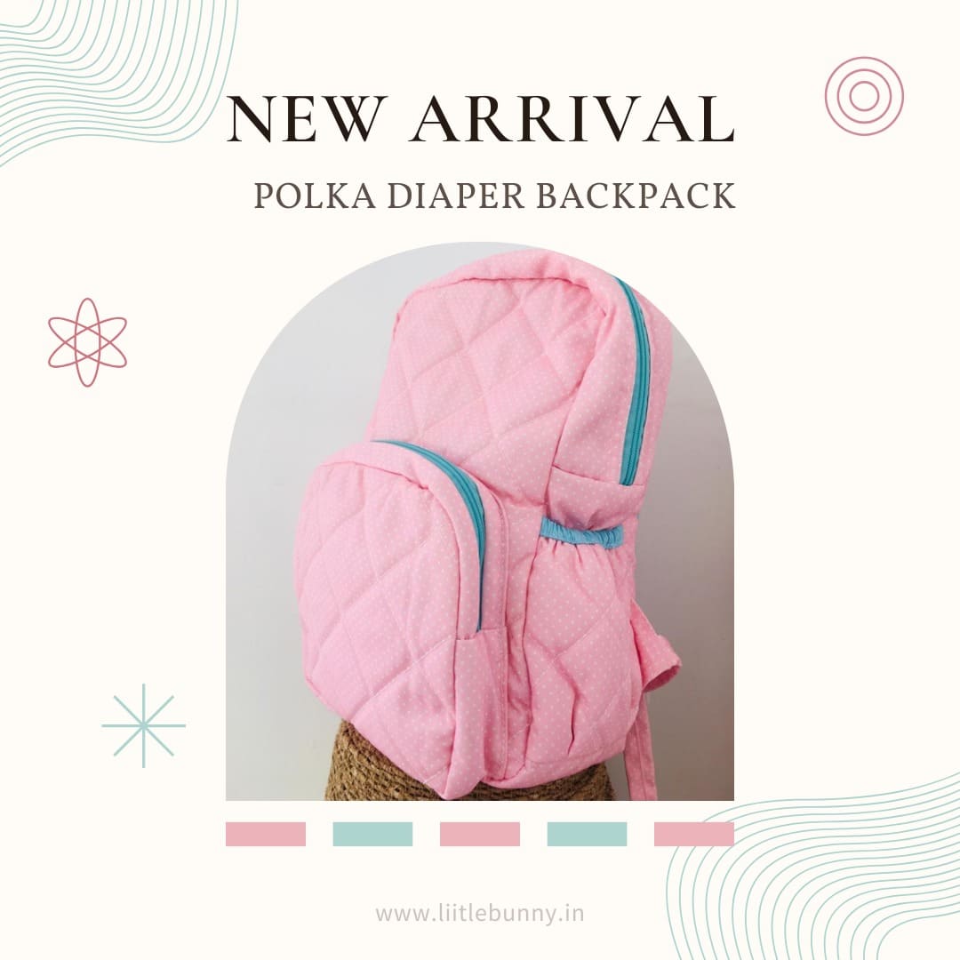 Pink Polka - Diaper backpack