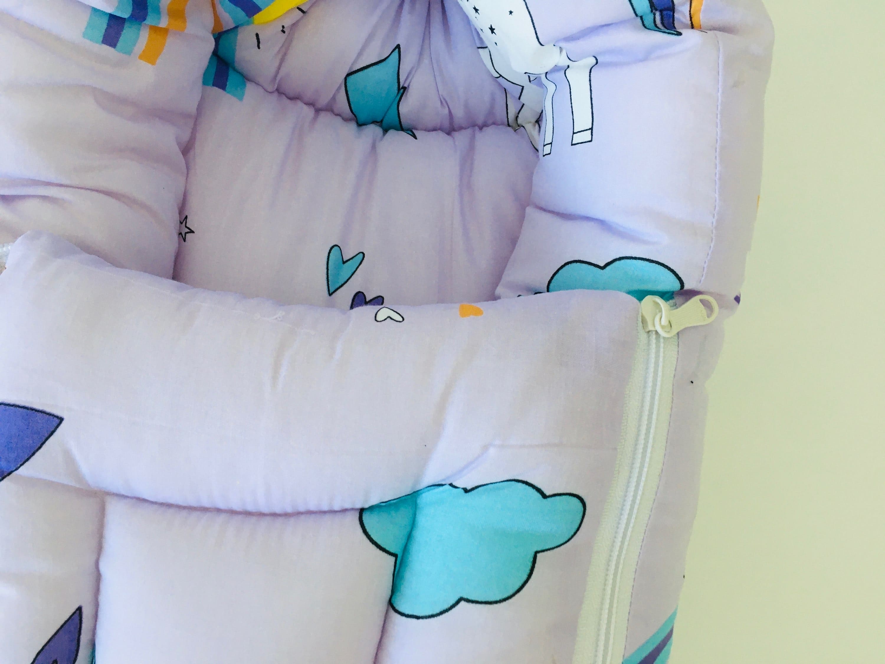 Purple-Baby Carry Bed