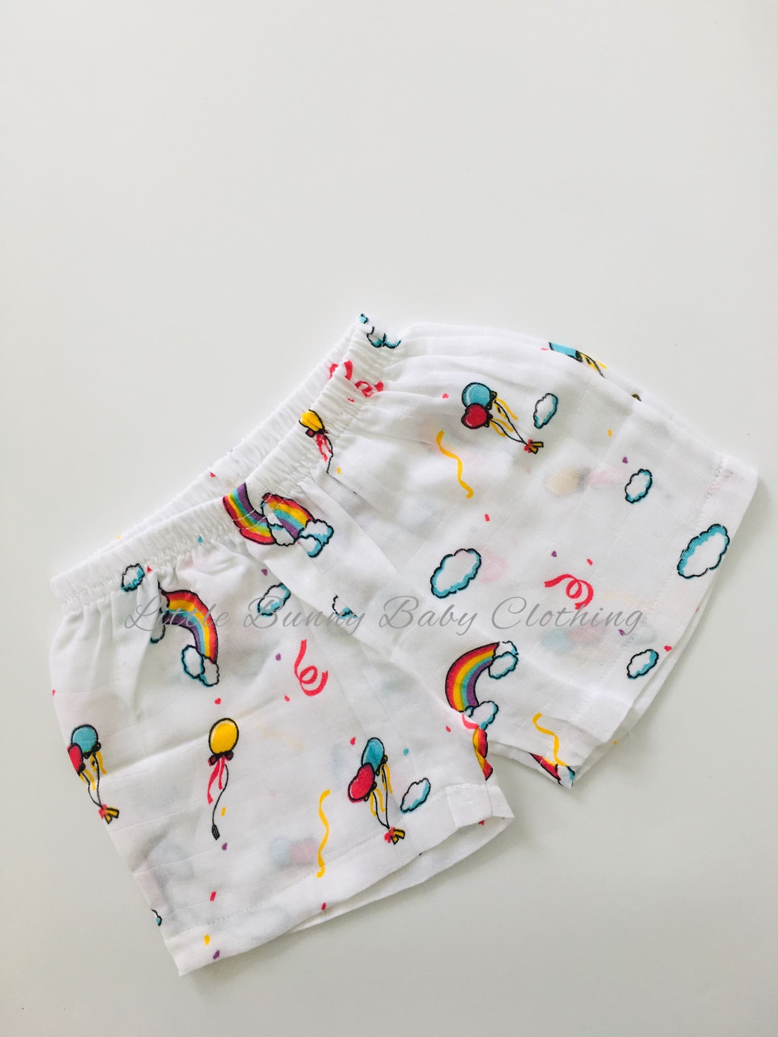 Rainbow Muslin Shorts