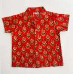 Red -Cotton shirt