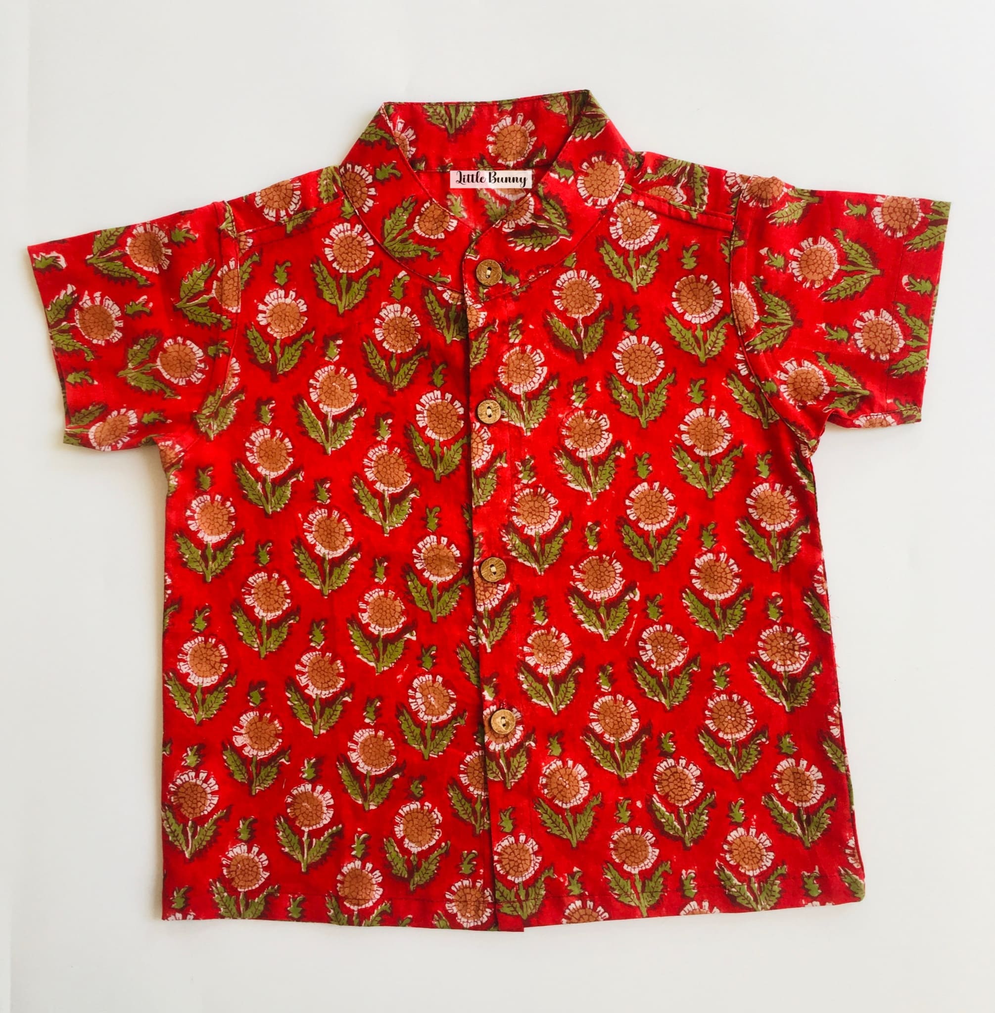 Red -Cotton shirt