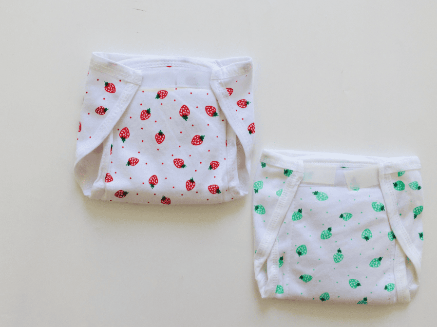 Red & Green Velcro Nappy (Pack of 2)