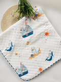 Sailing Kitty Premium Muslin Towel/Wrap
