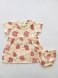 Sandal Cotton Frock with Matching Undie