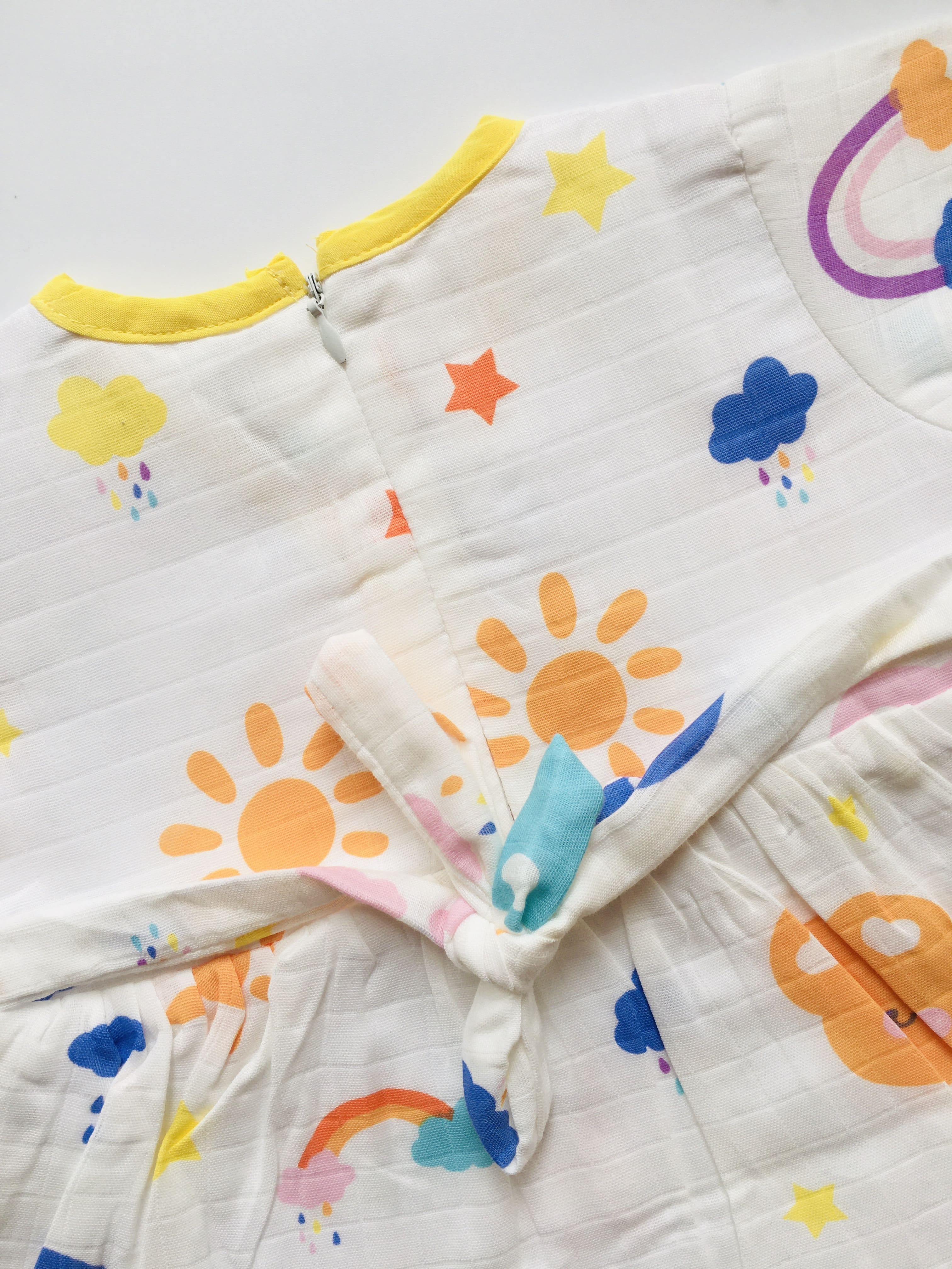 Sky theme -Muslin Crossover frock
