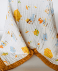 Space Crinkled 4 layered Muslin Blanket