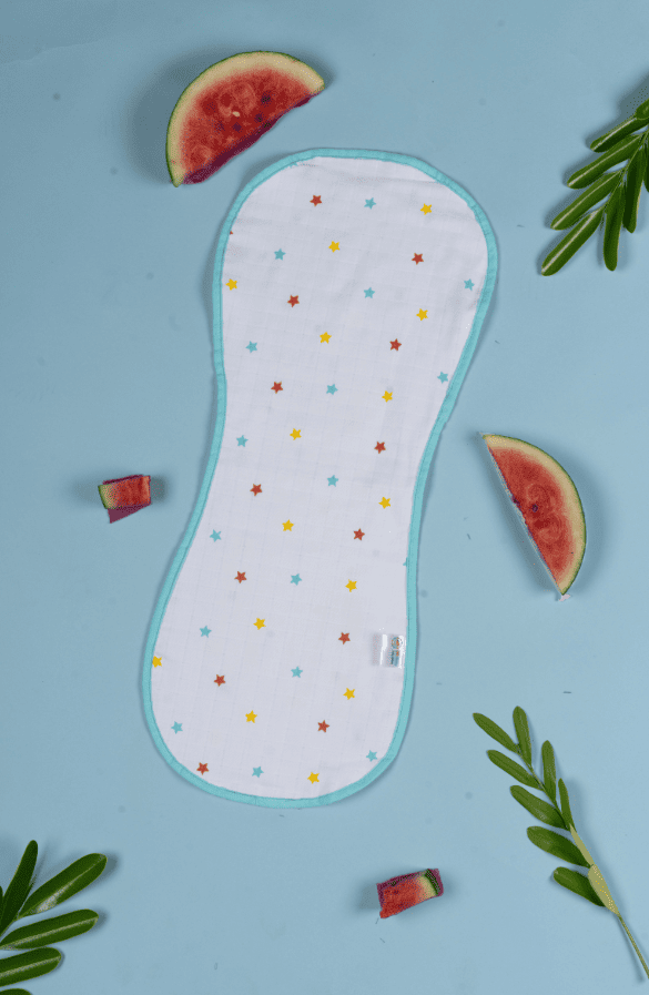 Star -Muslin Burp Cloth