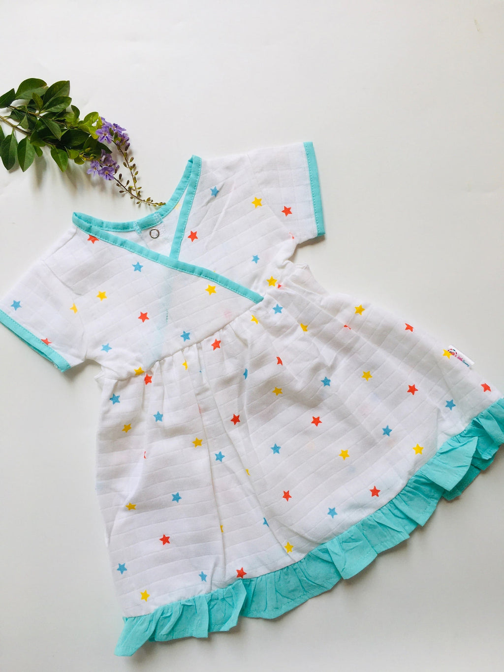 Star -Muslin Crossover frock