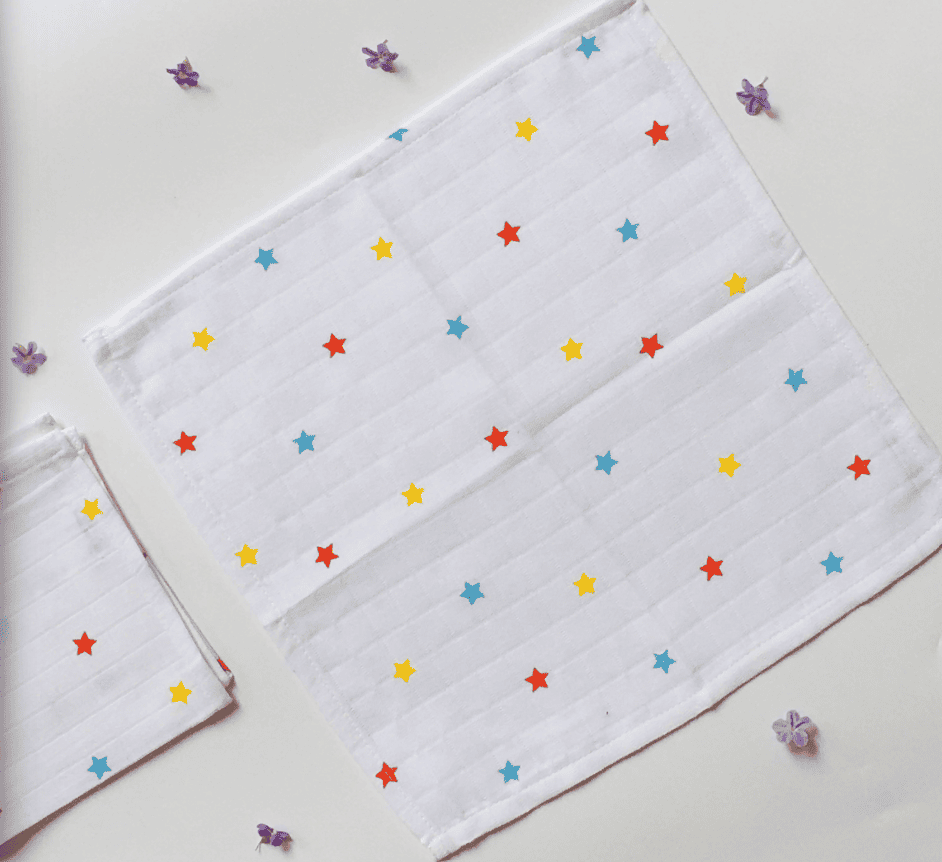 Star -Muslin Wipes