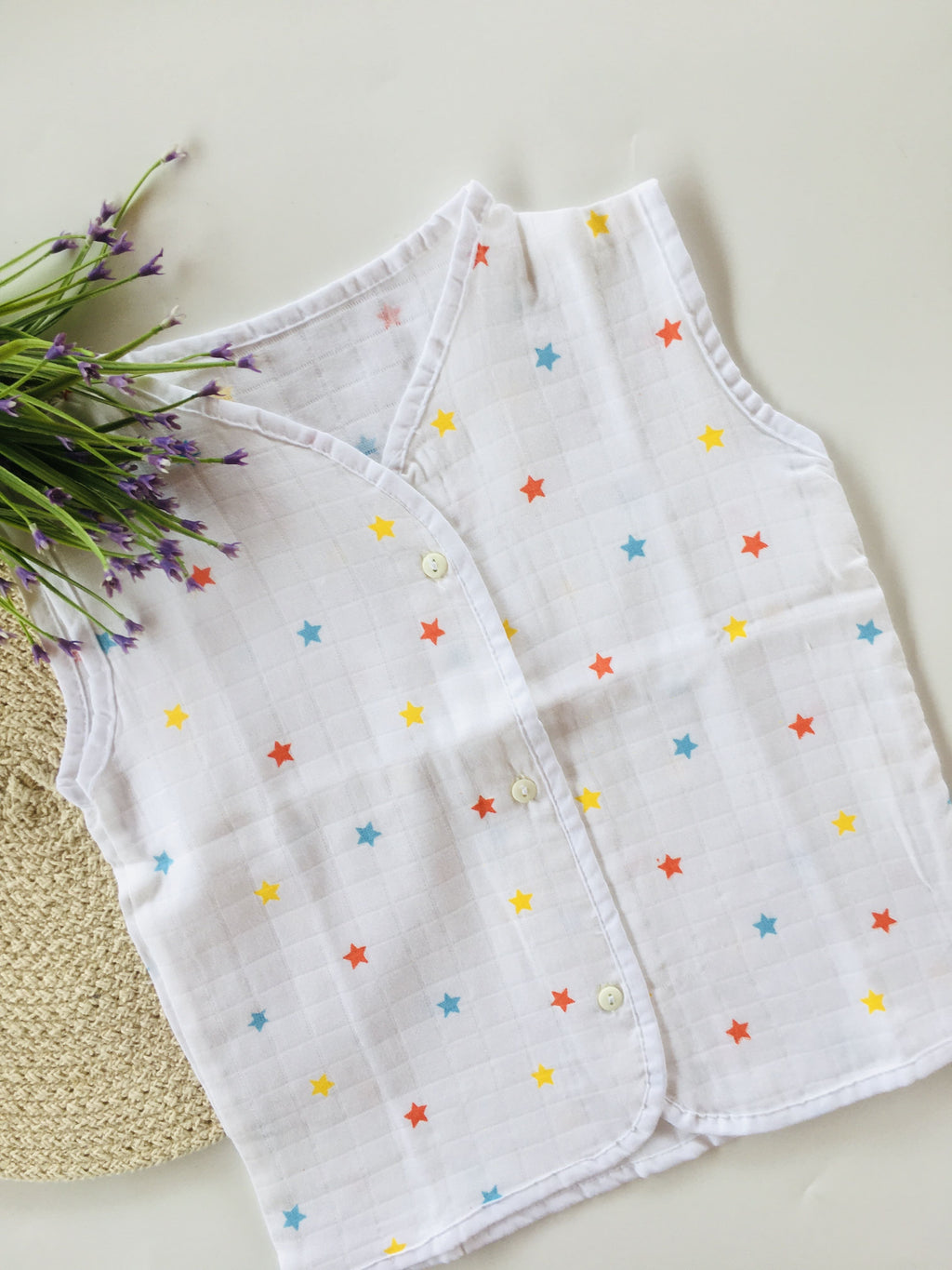 Star Muslin Sleeveless Jabla