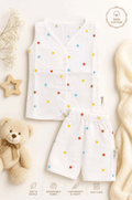 Star Muslin  Sleeveless Jabla with shorts