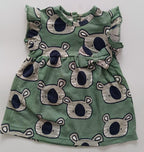 Teddy Hand Frill Knitted Frock
