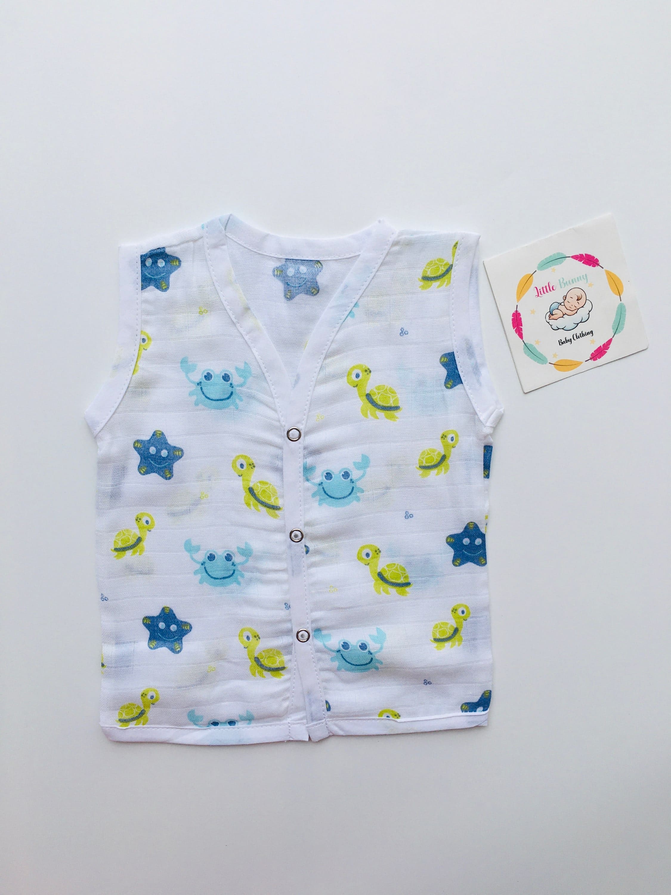 Tortoise - Muslin Jabla(Sleeveless )