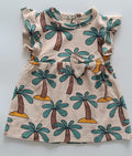 Tree Hand Frill Knitted Frock