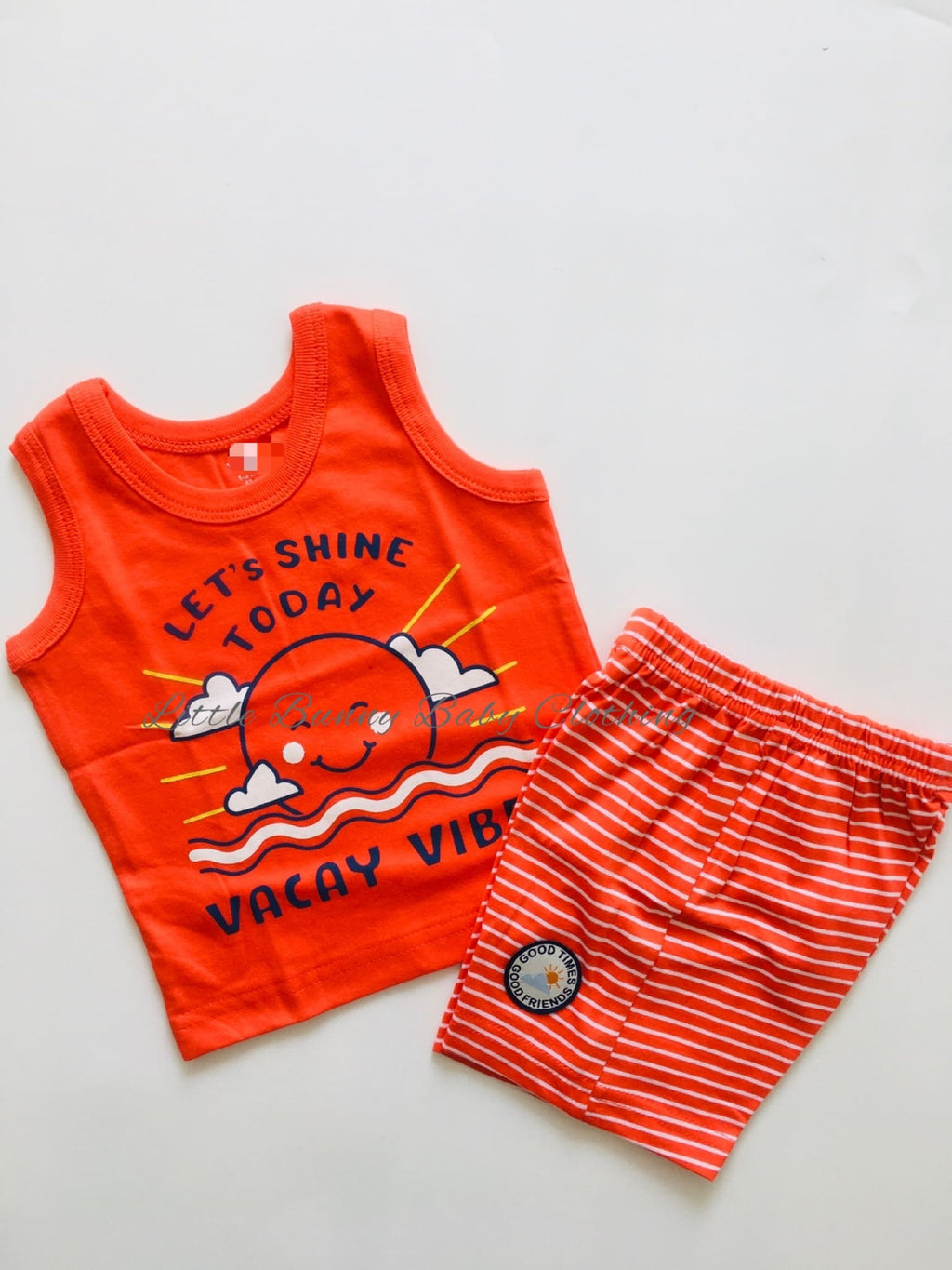 Vacay Vibes- Sleeveless Cotton Set