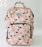 White Bear Diaper bag-backpack style