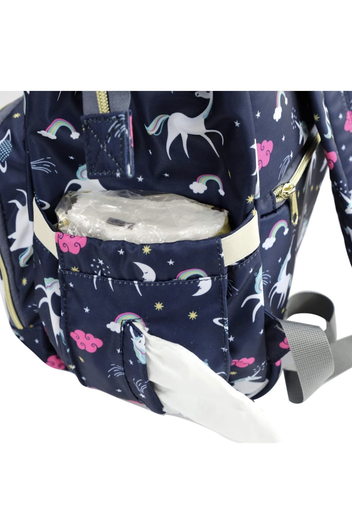 White Bear Diaper bag-backpack style