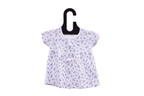 White Printed Halfsleeve Floral Frock