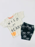 Wild at Heart Black Cotton set