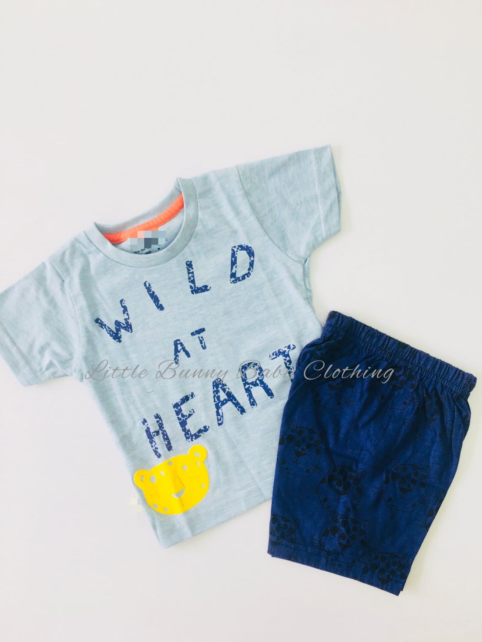 Wild at Heart Blue Cotton set
