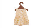 Yellow Bee  Sleeveless Cotton Frock