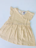 Yellow Hand Frill Cotton Frock