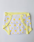 Yellow Star Cotton Nappy -Velcro type