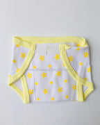 Yellow Star Cotton Nappy -Velcro type