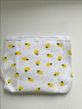Yellow Strawberry Cotton Padded Nappy -Velcro type